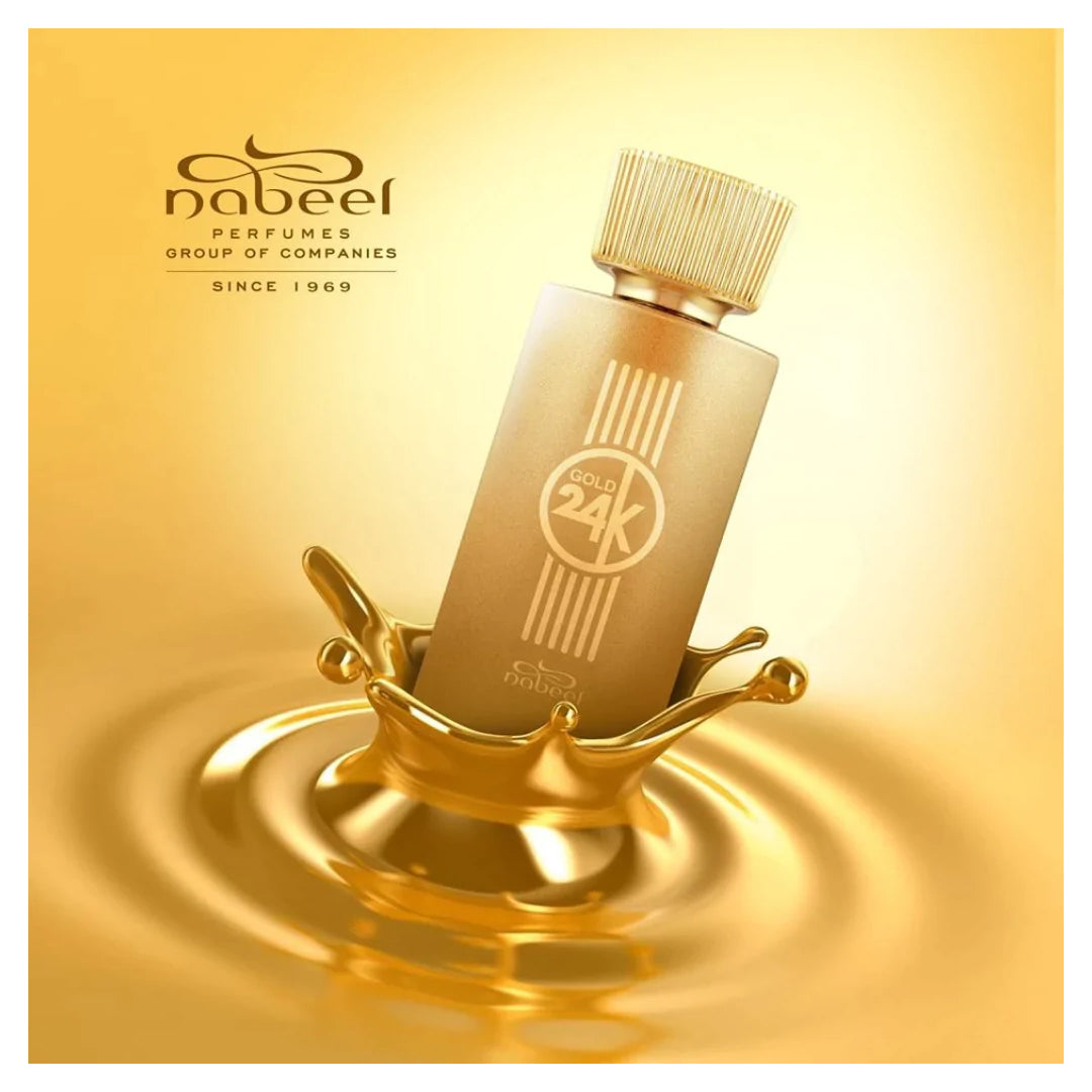 Nabeel 24K Gold EDP Perfume Spray For Men & Women 100 ML (3.4 oz)