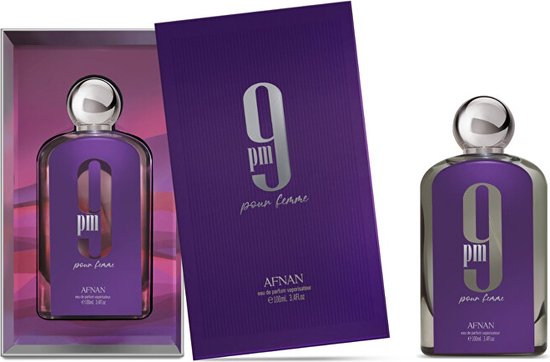 9PM Pour Femme Purple Afnan Perfume 3.4 oz 100ml EDP