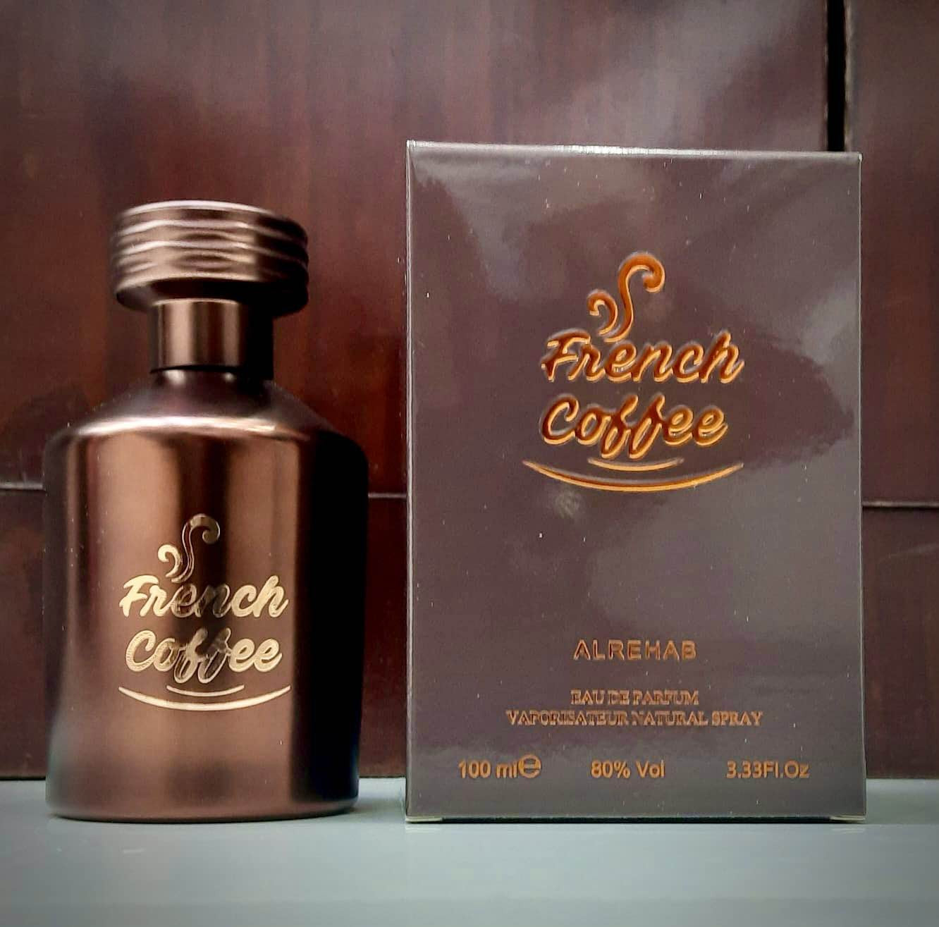 Al Rehab French Coffee Eau de Parfum Unisex Perfume Spray 3.4 Fl Oz (100 ml)