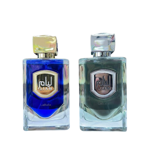 Liam Grey & Liam Blue Shine BUNDLE by Lattafa Perfumes 100mL / 3.4fl oz New
