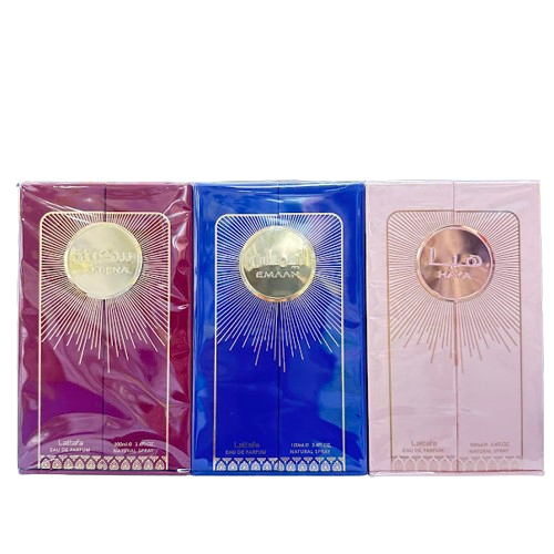 Lattafa Emaan Sakeena Haya BUNDLE Perfumes for Women EDP 100mL 3.4 oz