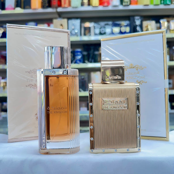 The Kingdom Man & The Kingdom Woman Lattafa Perfume EDP 100mL 3.4oz (BUNDLE)