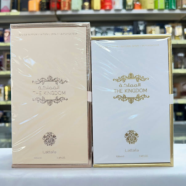 The Kingdom Man & The Kingdom Woman Lattafa Perfume EDP 100mL 3.4oz (BUNDLE)