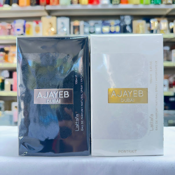 Ajayeb Dubai & Ajayeb Dubai Portrait Lot of 2 Lattafa EDP Perfume Spray 100mL
