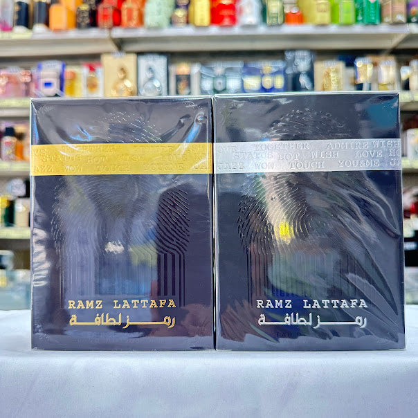 2 PACK Lattafa Ramz Gold & Ramz Silver Perfume Spray EDP 100mL 3.4oz New