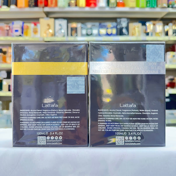 2 PACK Lattafa Ramz Gold & Ramz Silver Perfume Spray EDP 100mL 3.4oz New