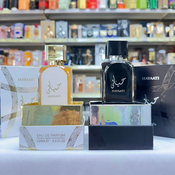 2 PACK Hayaati Black & Hayaati Gold Elixir Lattafa BUNDLE  Perfumes 100mL 3.4oz