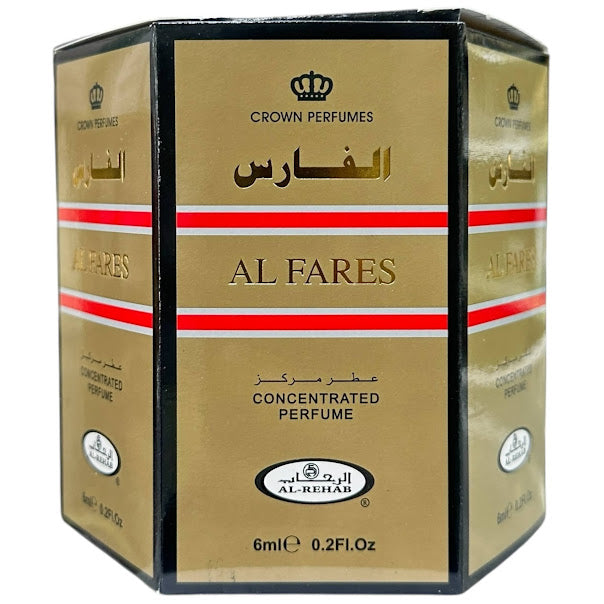 AL FARES 6mL Roll On Perfume Oil Concentrated by Al Rehab Unisex (BOX OF 6)