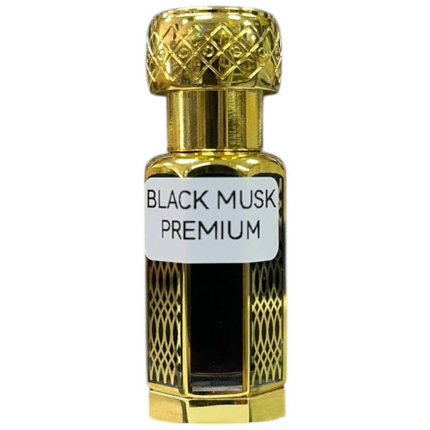 BLACK MUSK PREMIUM - Attar Perfume Oil 12mL (0.40 OZ) Unisex Alcohol Free