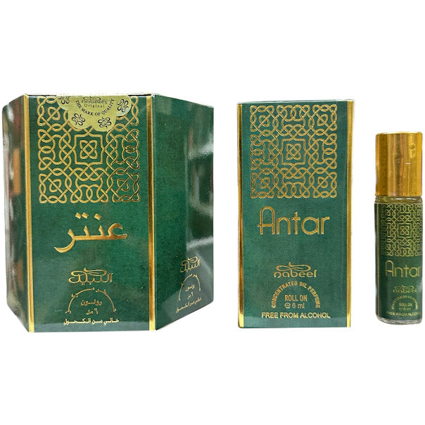 Antar - Box 6 x 6ml Roll-On Perfume Oil by Nabeel Free From Alcohol