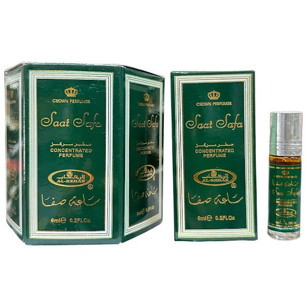 Saat Safa 6mL Roll On Perfume Oil Concentrated by Al Rehab (BOX OF 6)