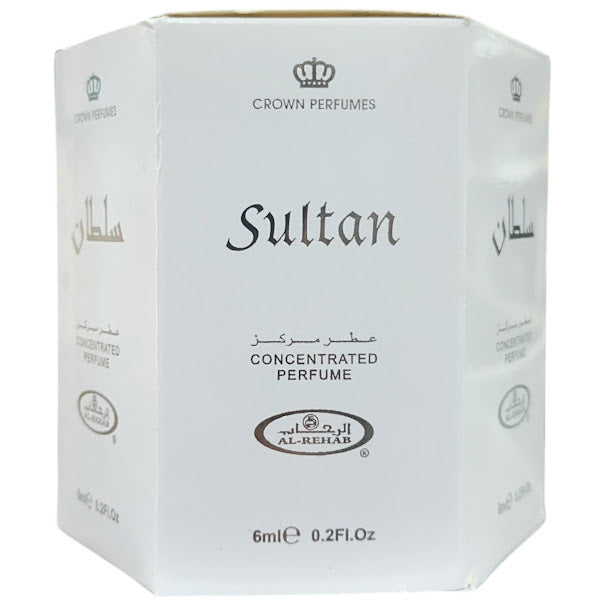 Sultan 6mL Roll On Perfume Oil Concentrated by Al Rehab (BOX OF 6)