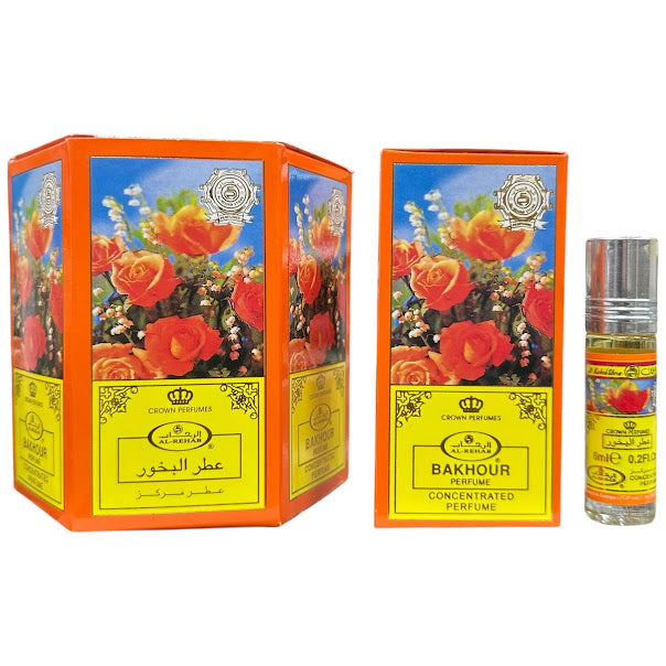 Bakhour 6mL Roll On Perfume Oil Concentrated by Al Rehab (BOX OF 6)