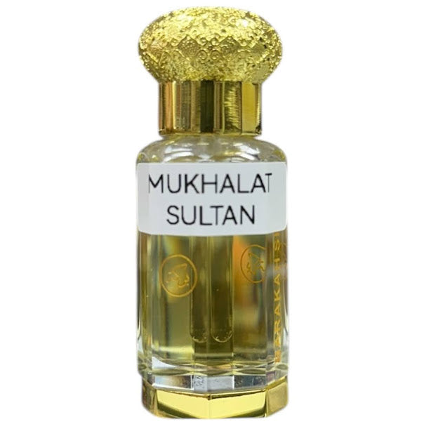 MUKHALAT SULTAN - Attar Perfume Oil 12mL (0.40 OZ) Unisex Original Alcohol Free
