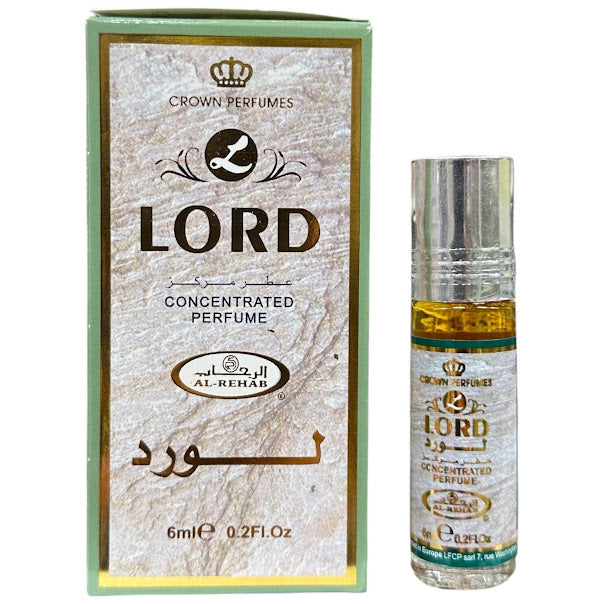 LORD 6mL Roll On Perfume Oil Concentrated by Al Rehab (BOX OF 6)