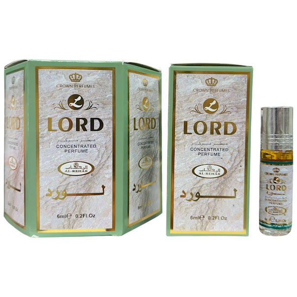 LORD 6mL Roll On Perfume Oil Concentrated by Al Rehab (BOX OF 6)