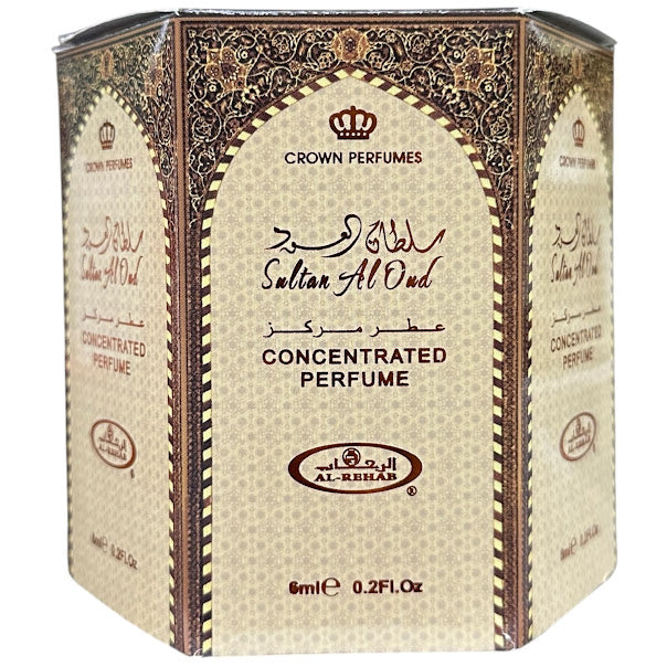 Sultan Al Oud 6mL Roll On Perfume Oil Concentrated by Al Rehab (BOX OF 6)