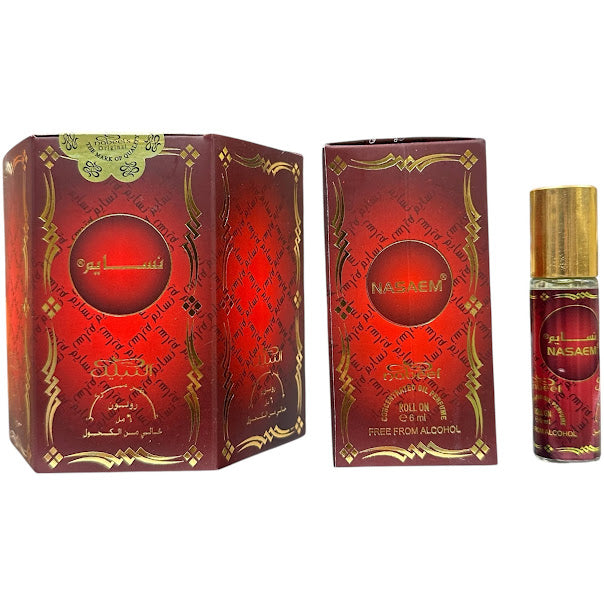 Nasaem - Box 6 x 6ml Roll-On Perfume Oil by Nabeel Free From Alcohol