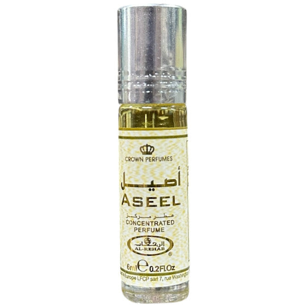 ASEEL 6mL Roll On Perfume Oil Concentrated by Al Rehab (BOX OF 6)