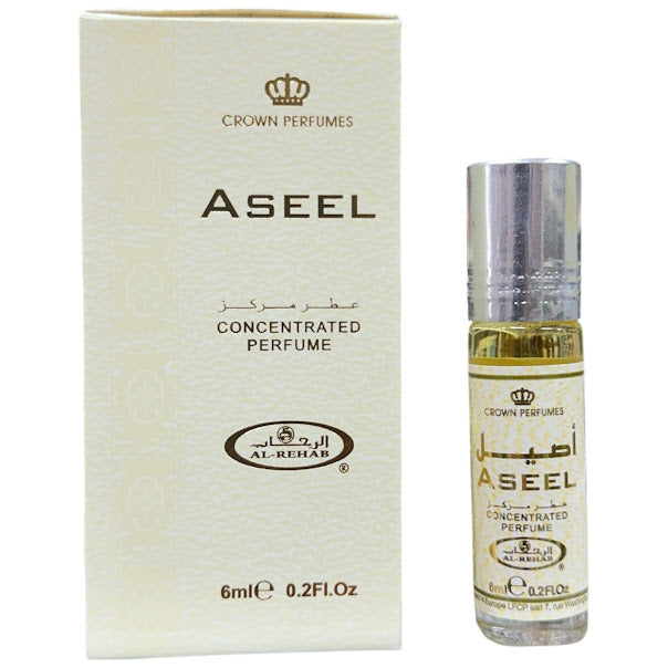 ASEEL 6mL Roll On Perfume Oil Concentrated by Al Rehab (BOX OF 6)