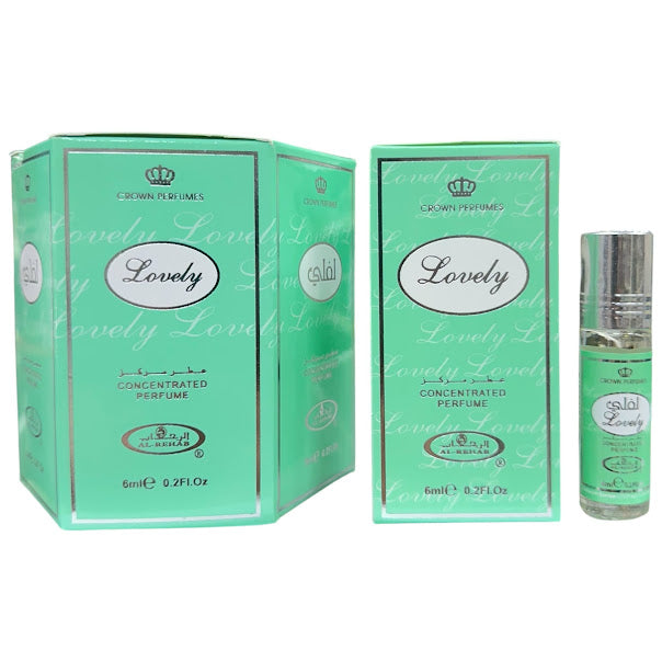 Lovely 6mL Roll On Perfume Oil Concentrated by Al Rehab (BOX OF 6)