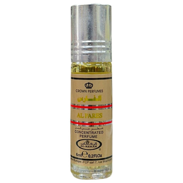 AL FARES 6mL Roll On Perfume Oil Concentrated by Al Rehab Unisex (BOX OF 6)