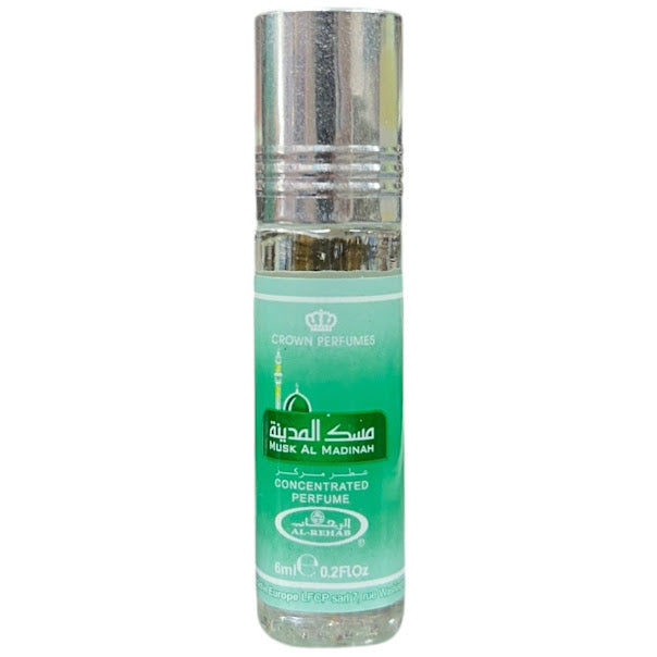 Musk Al Madinah 6mL Roll On Perfume Oil Concentrated by Al Rehab (BOX OF 6)