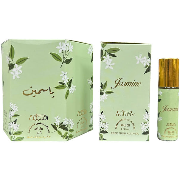 Jasmine - Box 6 x 6ml Roll-On Perfume Oil by Nabeel Free From Alcohol