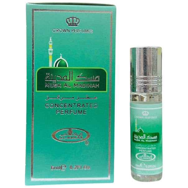 Musk Al Madinah 6mL Roll On Perfume Oil Concentrated by Al Rehab (BOX OF 6)