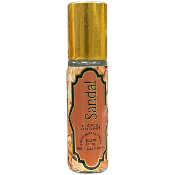 Sandal - Box 6 x 6ml Roll-On Perfume Oil by Nabeel Free From Alcohol
