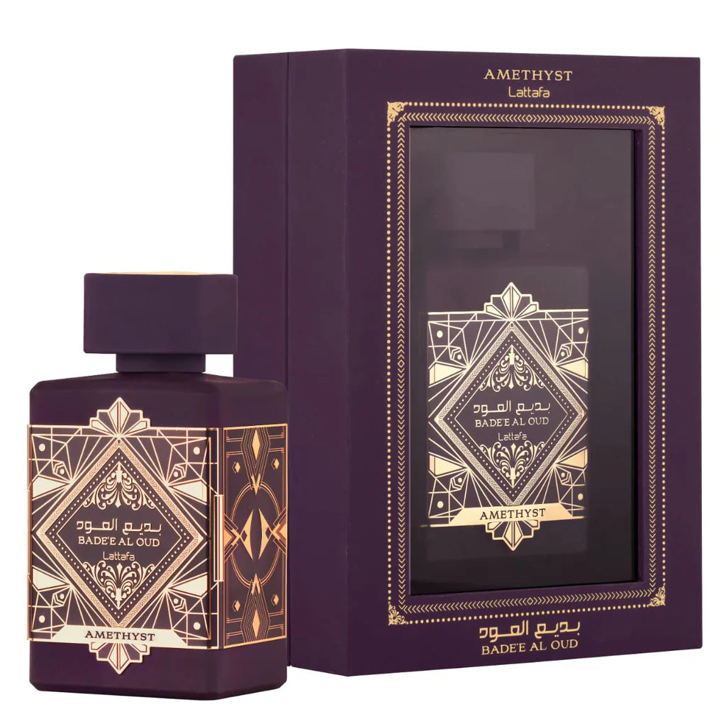Badee Al Oud Amethyst Lattafa Perfume Spray Unisex EDP 100ml 3.4fl oz