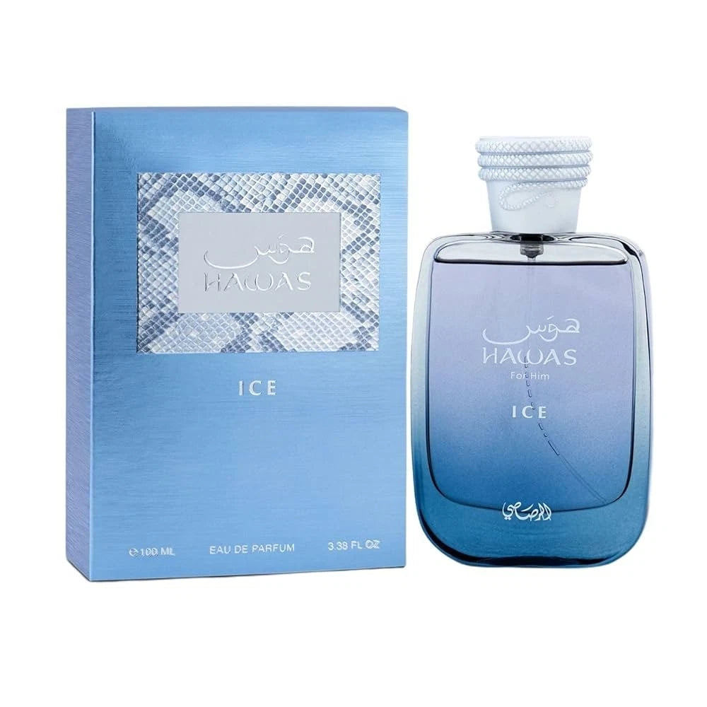 Rasasi Hawas Ice Eau De Parfum Perfume Spray 3.38 oz / 100 ml