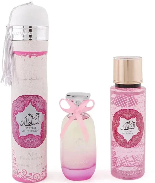 Hareem Al Sultan Ard Al Zaafaran 3 Piece Perfume Gift Set
