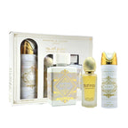 Badee Al Oud Honor & Glory Lattafa 3 Piece Perfume Gift Set