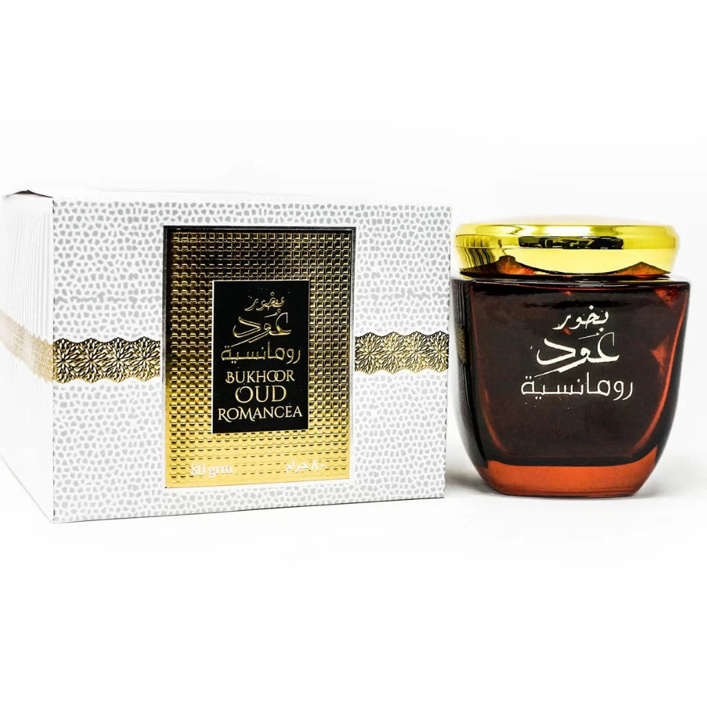 Oud Romancea Ard Al Zaafaran 80gm Bukhoor Incense Jar