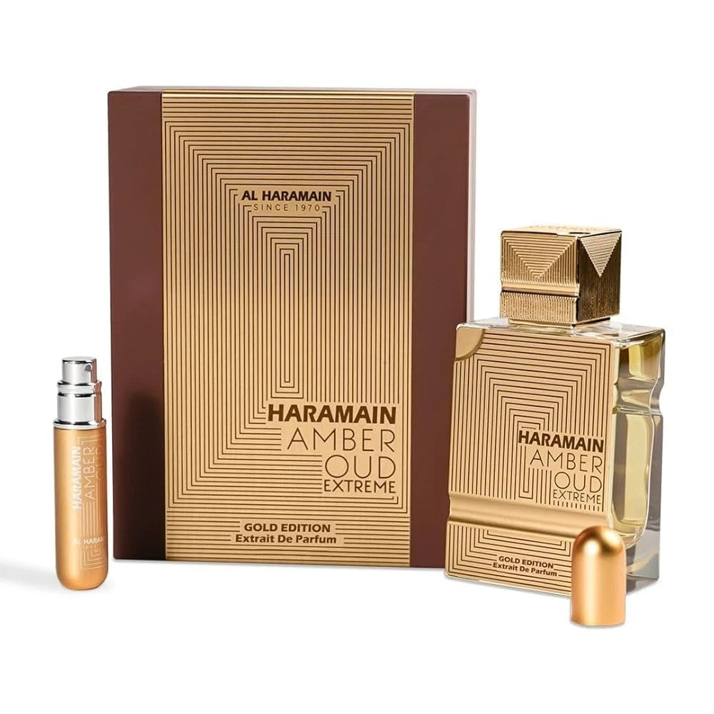 Al Haramain Amber Oud Extreme Gold Edition Extrait De Parfum 60ml with Atomizer