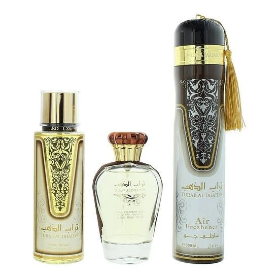 Turab Al Dhahab Ard Al Zaafaran 3 Piece Perfume Gift Set