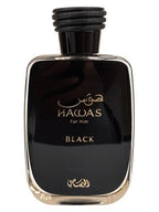 Rasasi Hawas Black For Him Eau De Parfum 3.38 oz / 100 ml Spray