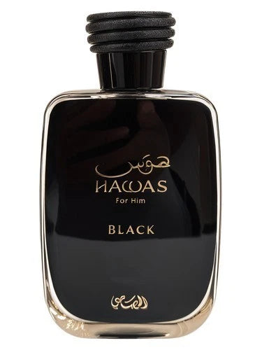 Rasasi Hawas Black For Him Eau De Parfum 3.38 oz / 100 ml Spray