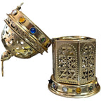 Gold Electric Incense Burner Bakhoor Mabkhara Oud