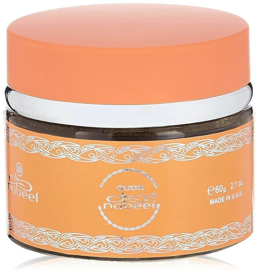 Nabeel Original Oudh 60gm Incense Bakhoor Jar