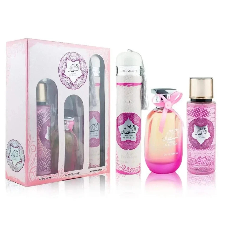 Hareem Al Sultan Ard Al Zaafaran 3 Piece Perfume Gift Set