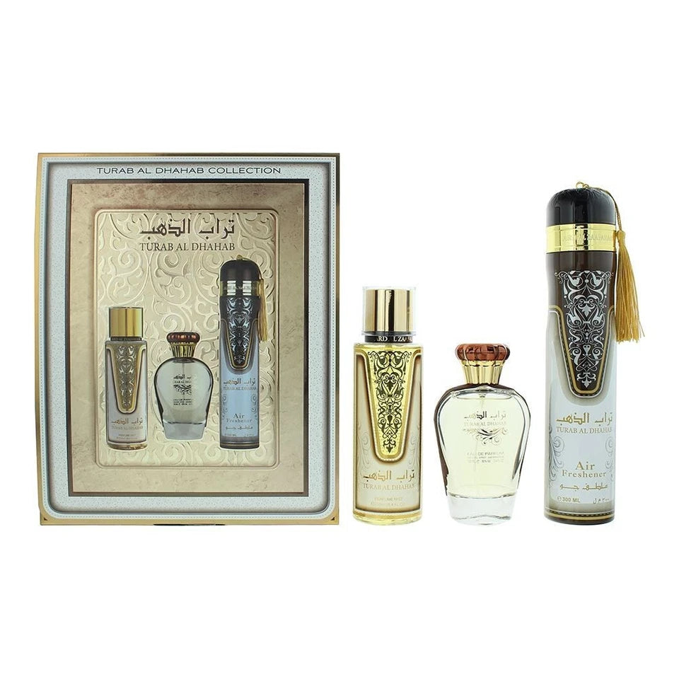 Turab Al Dhahab Ard Al Zaafaran 3 Piece Perfume Gift Set