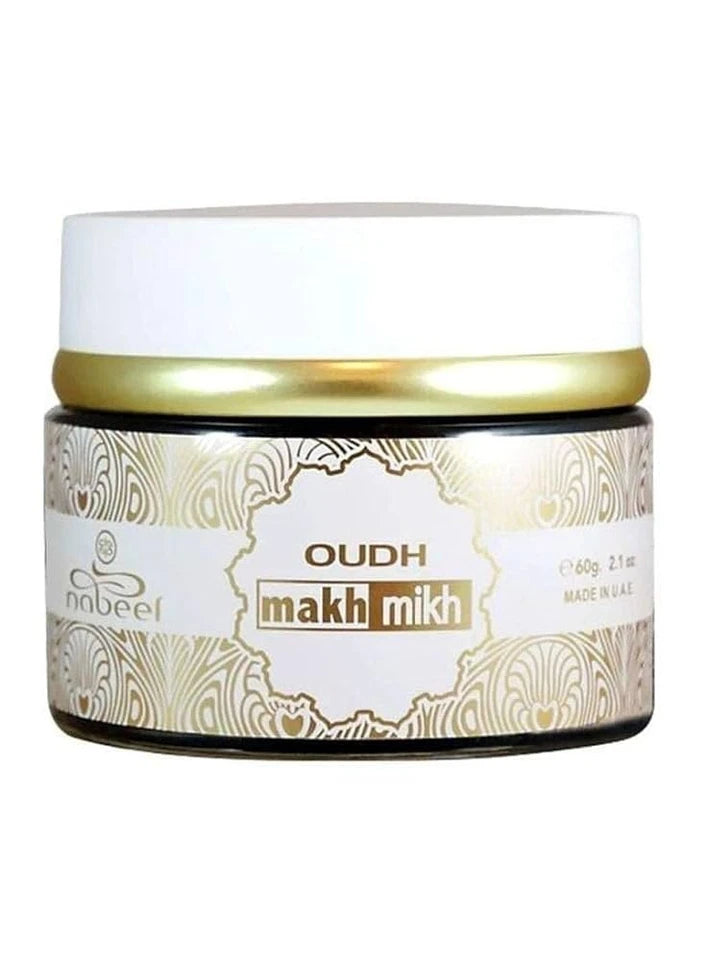 Makh Mikh Nabeel Oudh 60gm Incense Bakhoor Jar