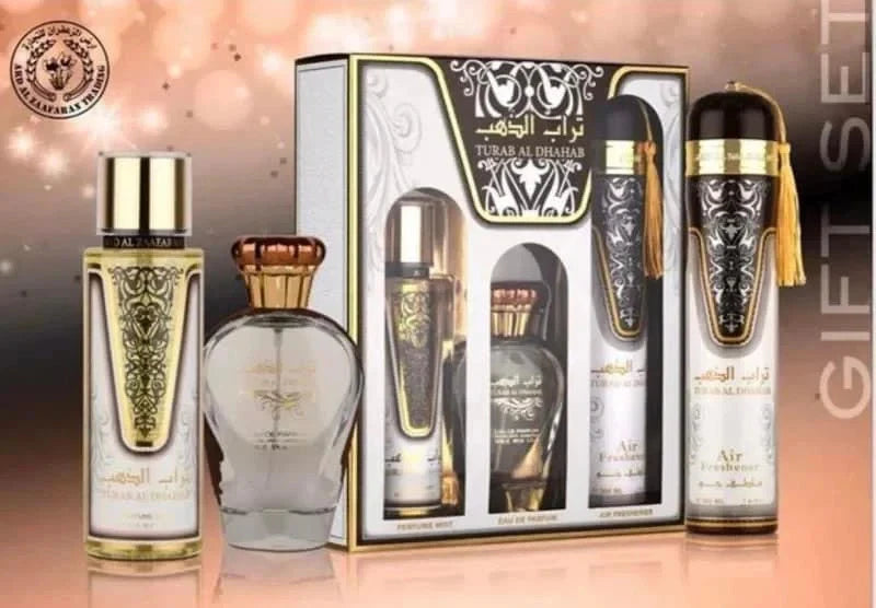 Turab Al Dhahab Ard Al Zaafaran 3 Piece Perfume Gift Set