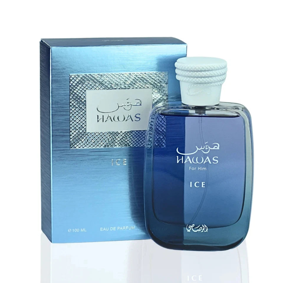 Rasasi Hawas Ice Eau De Parfum Perfume Spray 3.38 oz / 100 ml