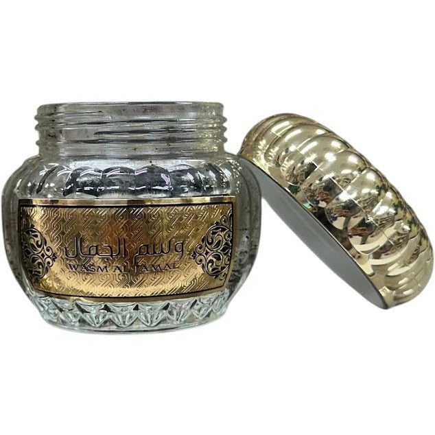 Wasm Al Jamal Lattafa 50gm Oud Bukhoor Incense Jar